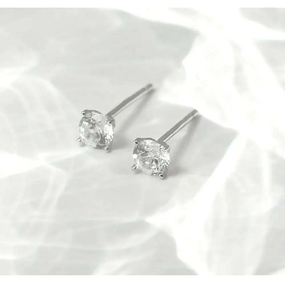 OST - Simulated Diamond Solitaire Women's Earrings - OST - Jewelry - Harumio