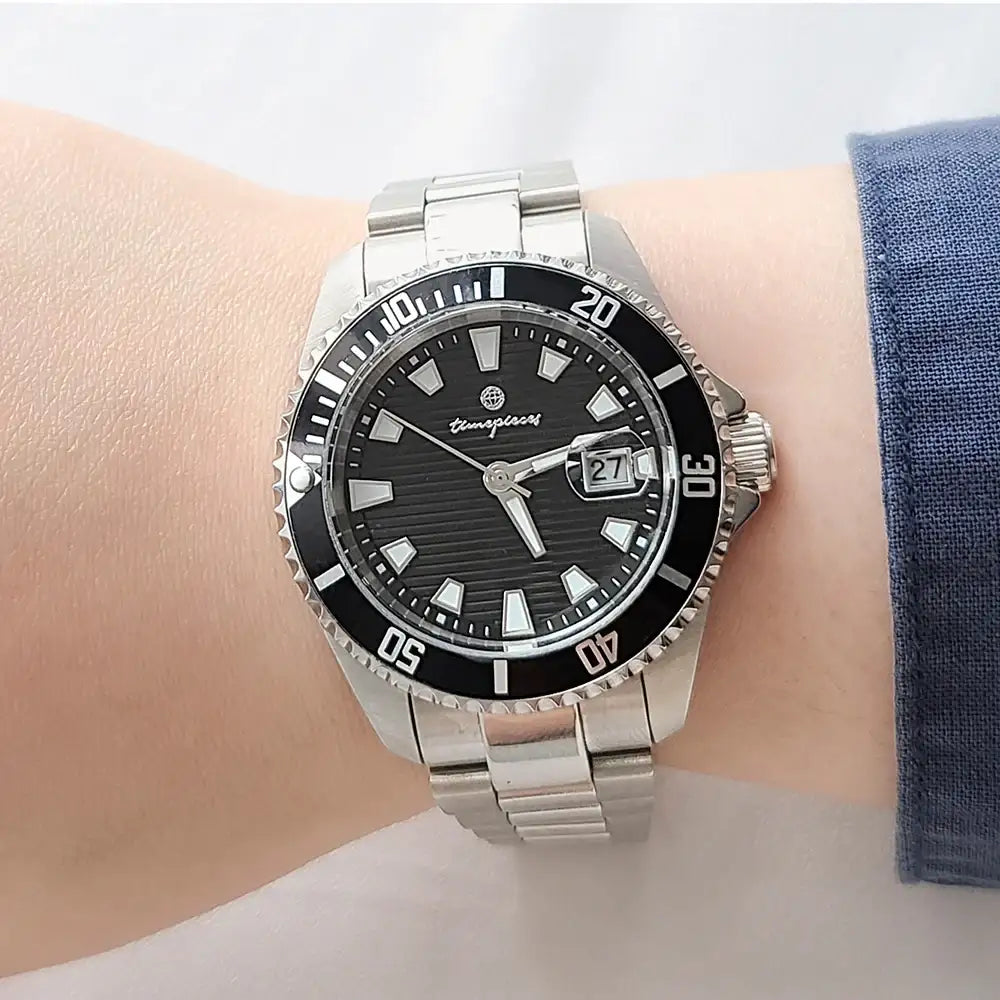 OST - Premium 10ATM Waterproof Metal Watch (Black Edition) - OST - Watch - Harumio