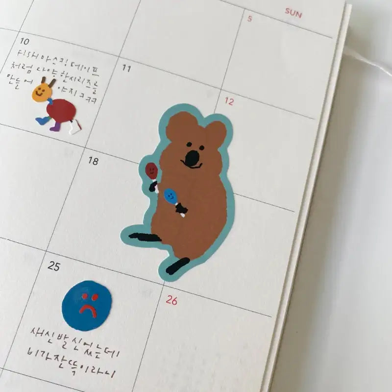 Dinotaeng - Quokka Sticker Pack - Dinotaeng - Sticker - Harumio
