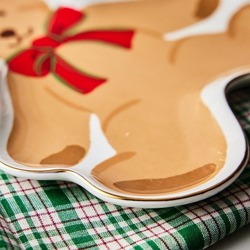 Korean Winter Story - Gold Rim Plate - Big Bear