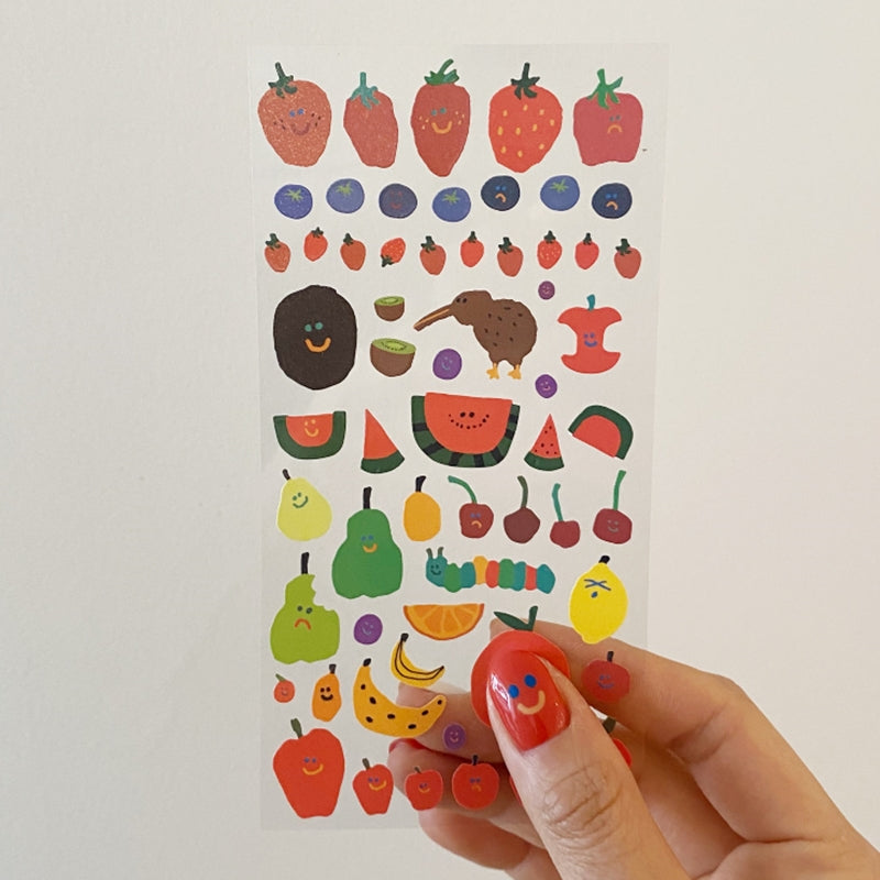 Dinotaeng - Fruity's Glitter Sticker