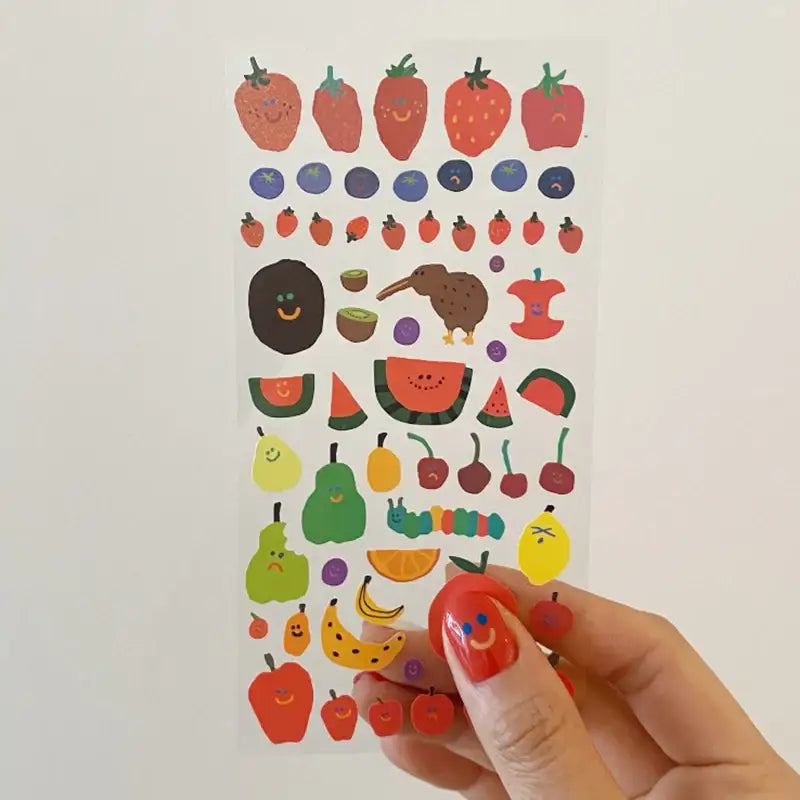 Dinotaeng - Fruity's Glitter Sticker - Dinotaeng - Sticker - Harumio