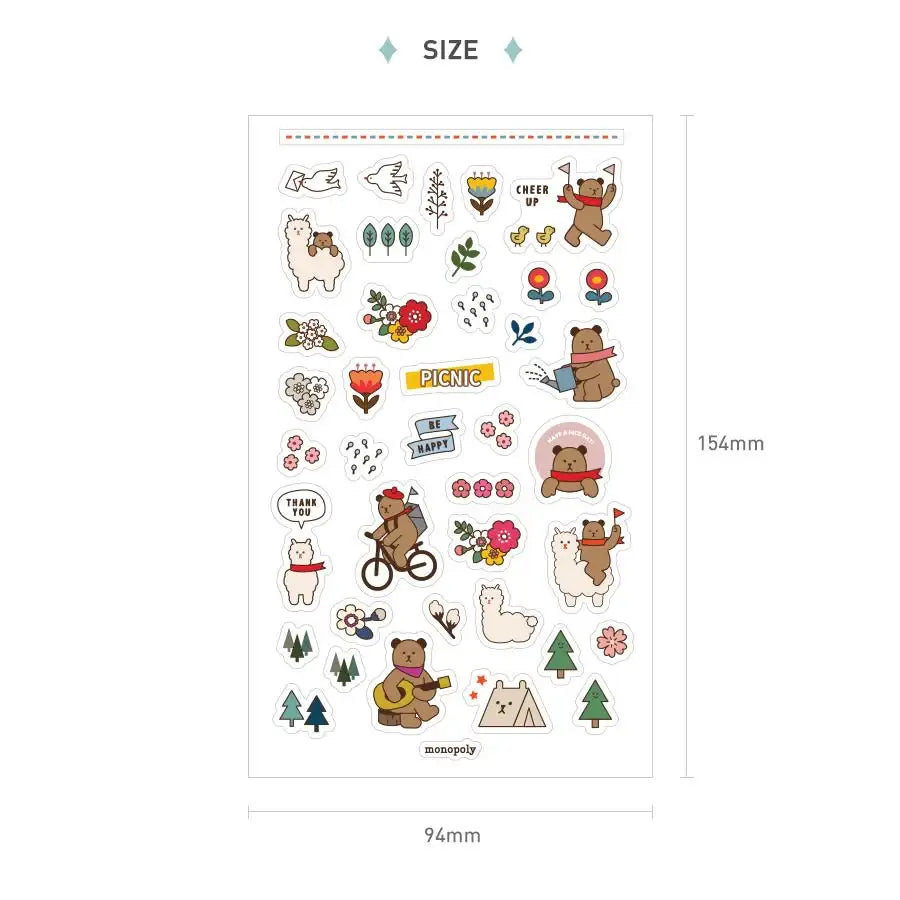 Monopoly - Toffeenut Friends Sticker - Monopoly - Decorative Stickers - Harumio