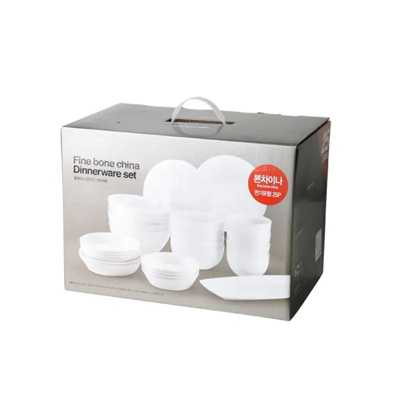Fine Bone China Korean Tableware 25P Set - Modern House - Kitchenware - Harumio
