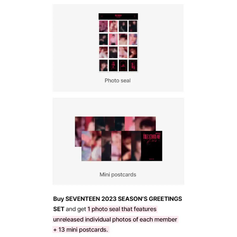 Seventeen - 2023 Season's Greetings Set - SEVENTEEN - Season's Greetings - Harumio