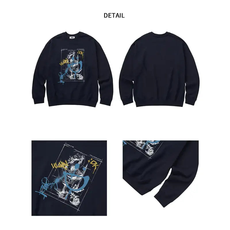 ULKIN X iKON DK - Spray Smile Statue Sweatshirt - iKON - Sweatshirt - Harumio