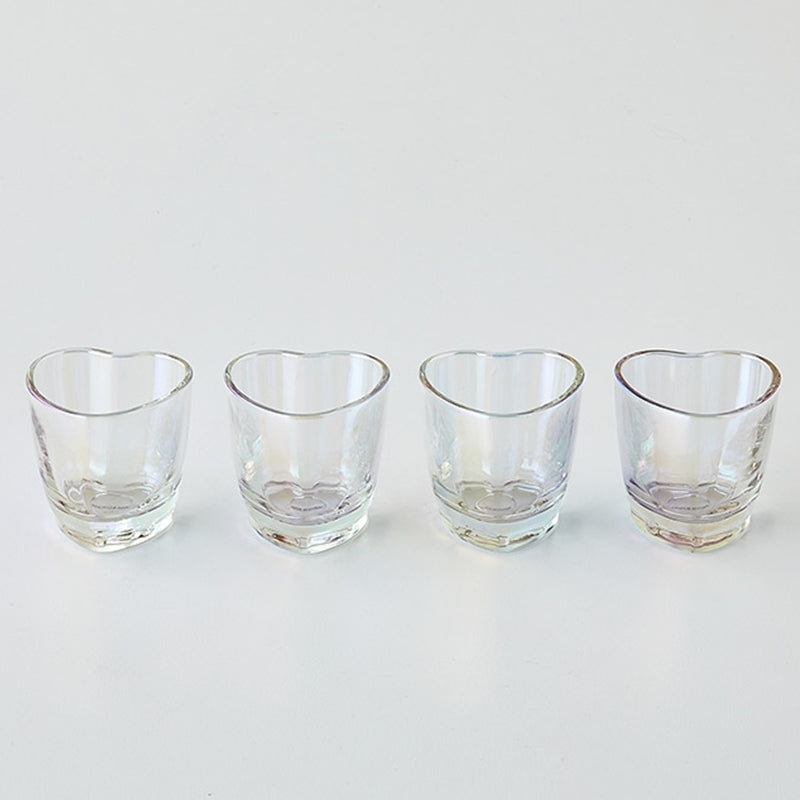 Korean ON Rainbow - Heart Soju Glass Set