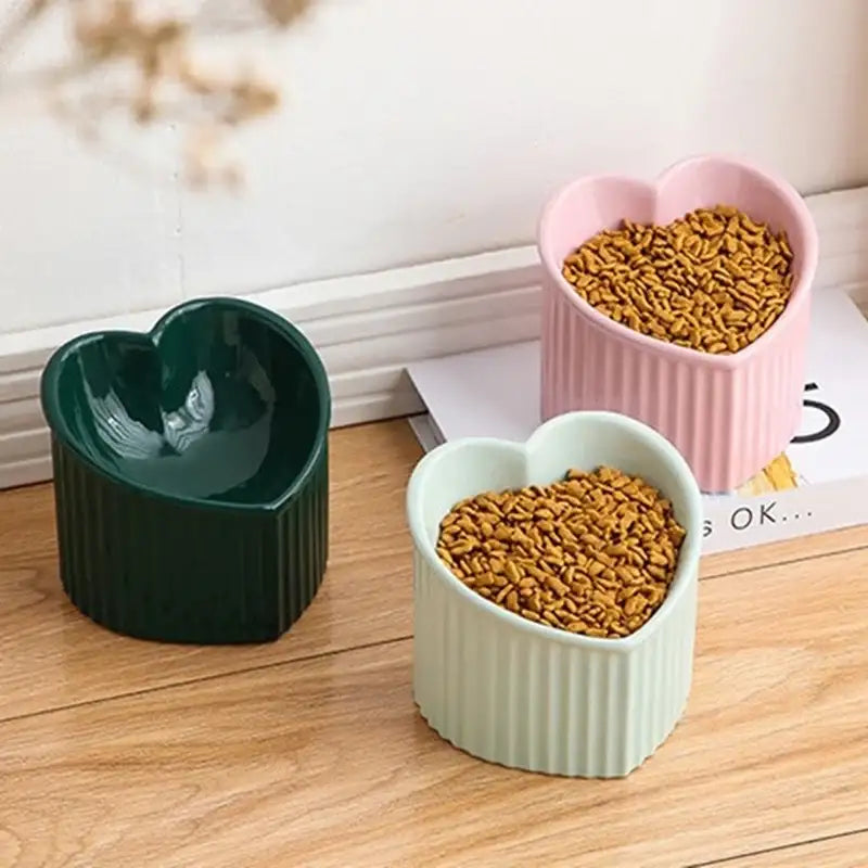 Yog!ssw - Pet Heart Ceramic Tilt Bowl - Jungle Monster - Pet - Harumio