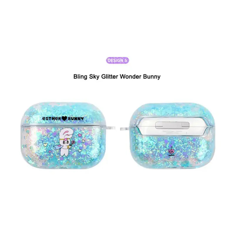 Esther Bunny - Bling Glitter AirPods Pro Case - Esther Bunny - AirPods Case - Harumio