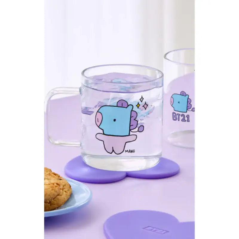 BT21 - Baby Glass Mug And Coaster Set - BT21 - Home & Living - Harumio