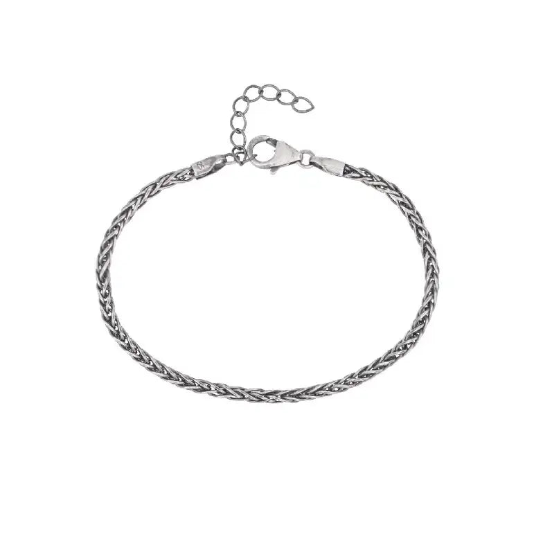 CLUE - Cutting Chain Couple Silver Bracelet - CLUE - Jewelry - Harumio