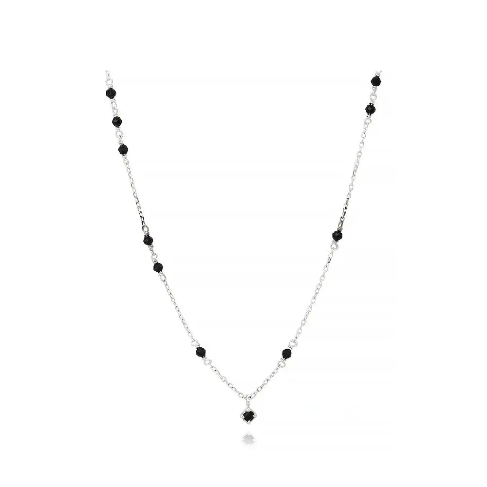 CLUE - Wish Spell Bead Black Spinel Necklace