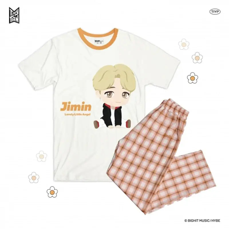 BTS - TinyTAN x TIYP - Check Pajama - BTS - Clothing - Harumio