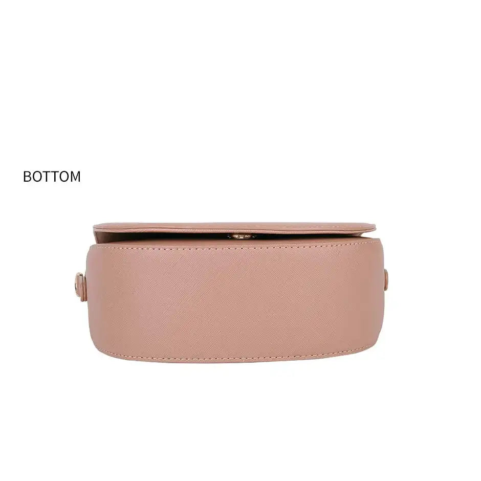 CLUE - Simple Round Brown Mini Bag - CLUE - Bag - Harumio