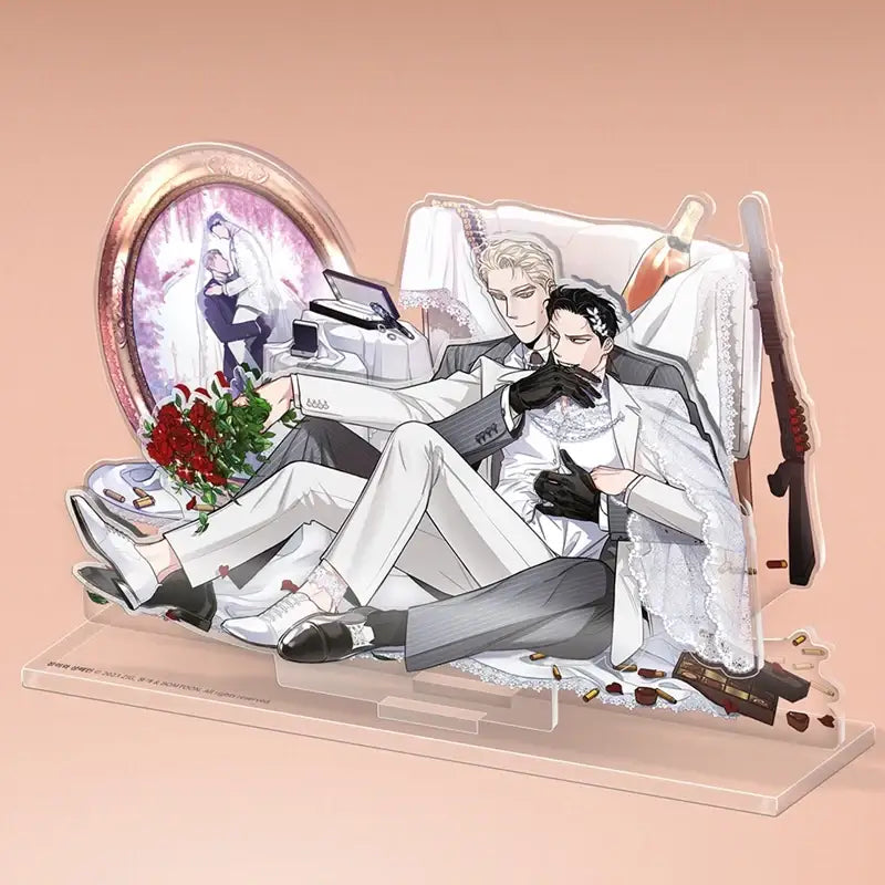 Roses And Champagne - Acrylic Stand - Lezhin - Acrylic Stand - Harumio
