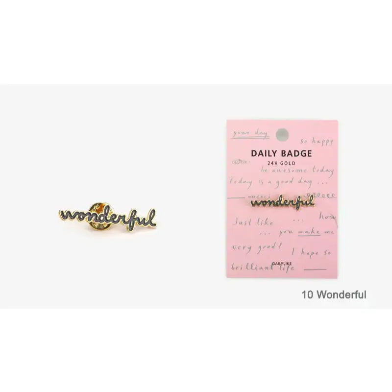 Dailylike x 10x10 - Daily Badge - Dailylike x 10x10 - Accessories - Harumio