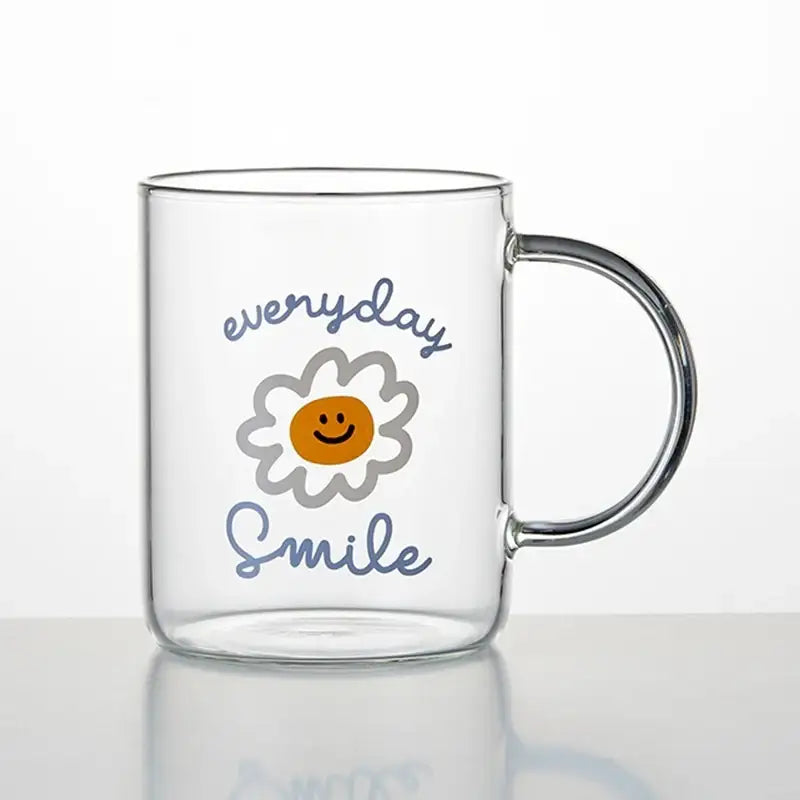Korean ON Smile - Heat Resistant Glass Mug 2P Set - Modern House - Mug - Harumio