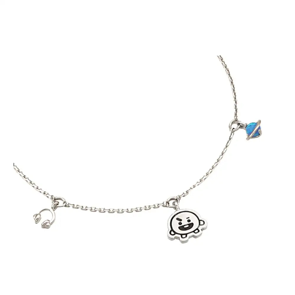 BT21 x OST - Shooky Silver Bracelet - OST - Bracelets - Harumio