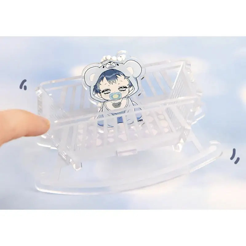 Surge Towards You - Rocking Crib Acrylic Stand + Charm Set - Webtoon Shop - Acrylic Stand - Harumio