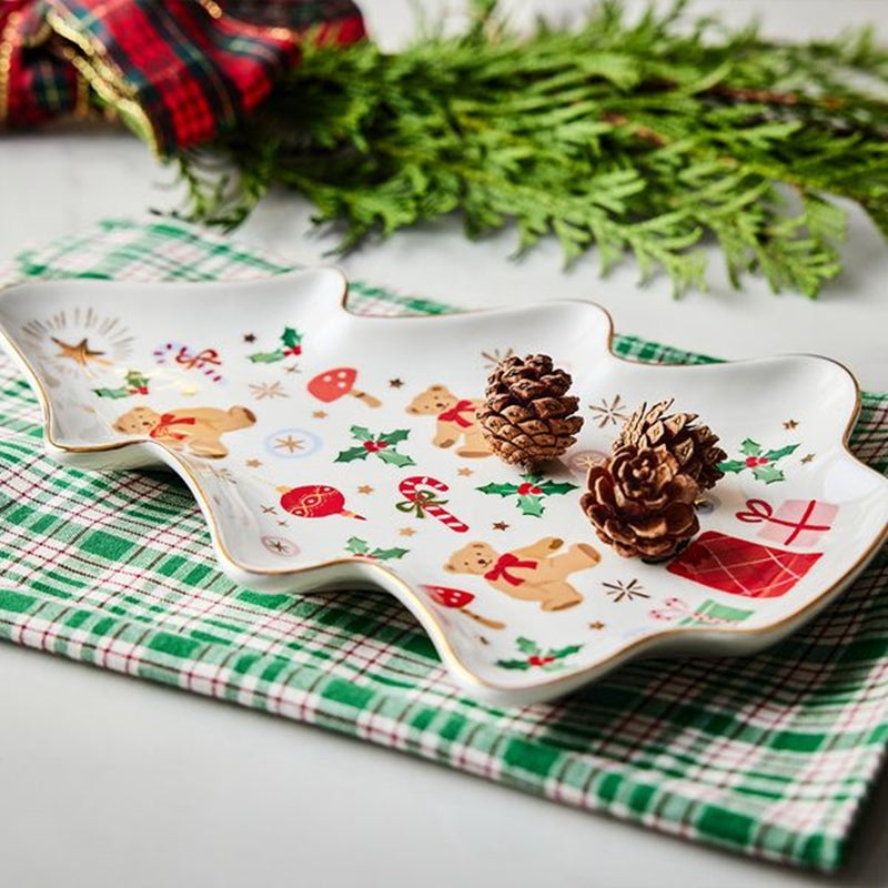 Korean Winter Story - Gold Rim Plate
