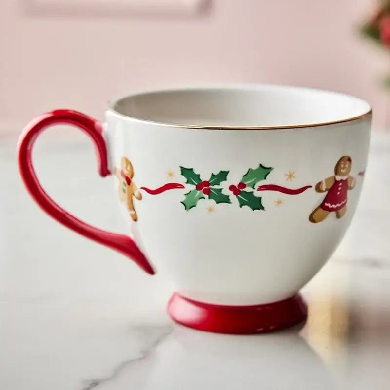 Korean Winter Story - Gold Rim Mug - Modern House - Bowl - Harumio