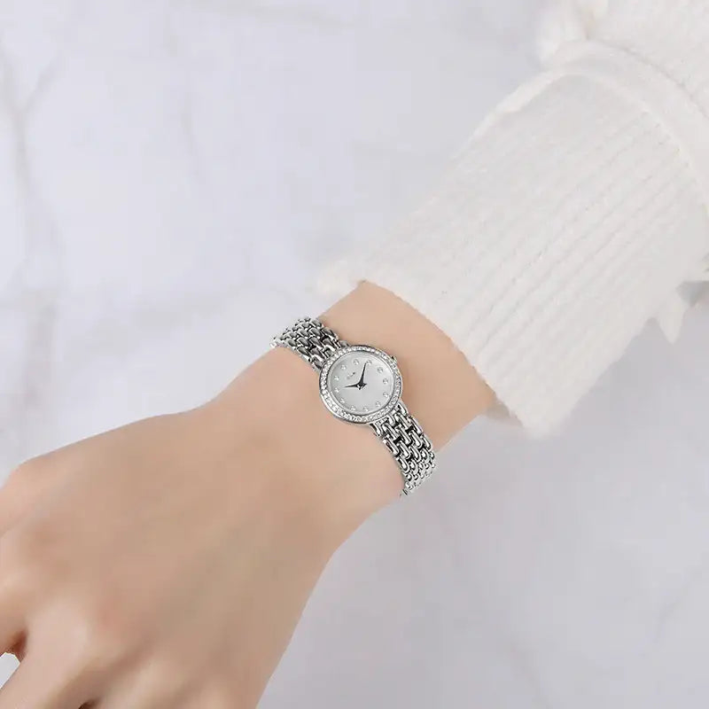 CLUE - Cure Floral Silver Metal Watch - CLUE - Watches - Harumio