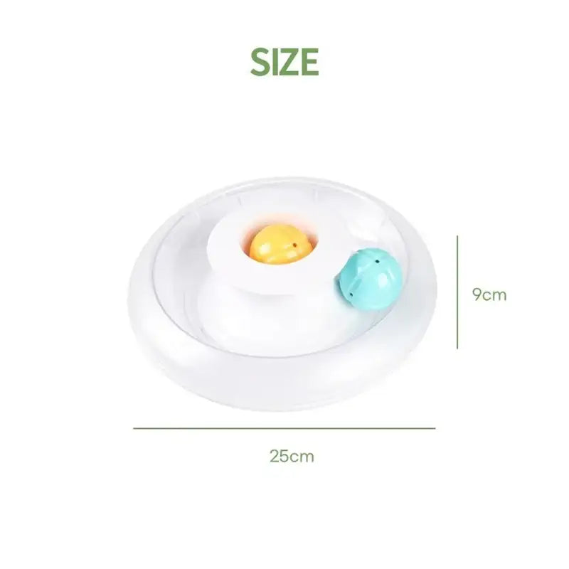 Yog!ssw - Cat UFO Circuit Trackball Toy - Jungle Monster - Pet - Harumio