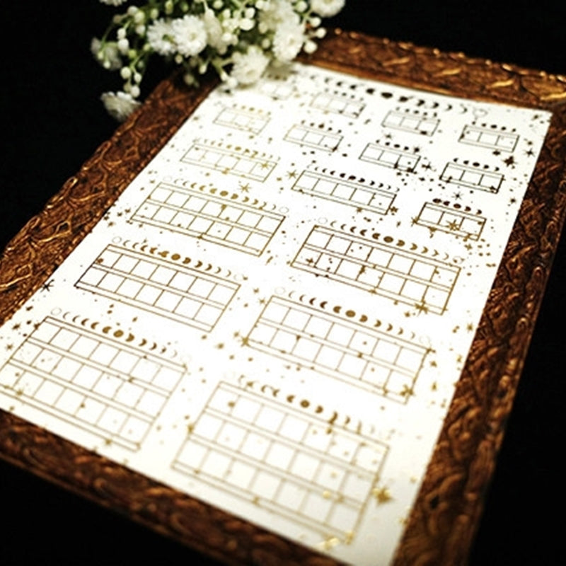 Libet - Moon Gold Foil Manuscript Sticker