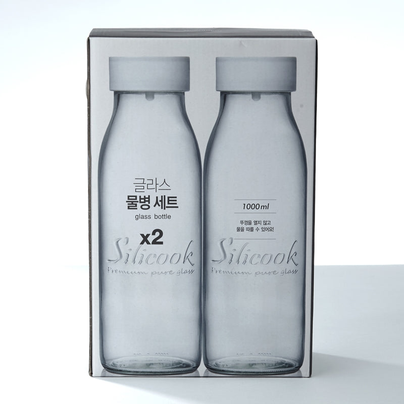 Korean Silicook Water Bottle 1L Set 2P
