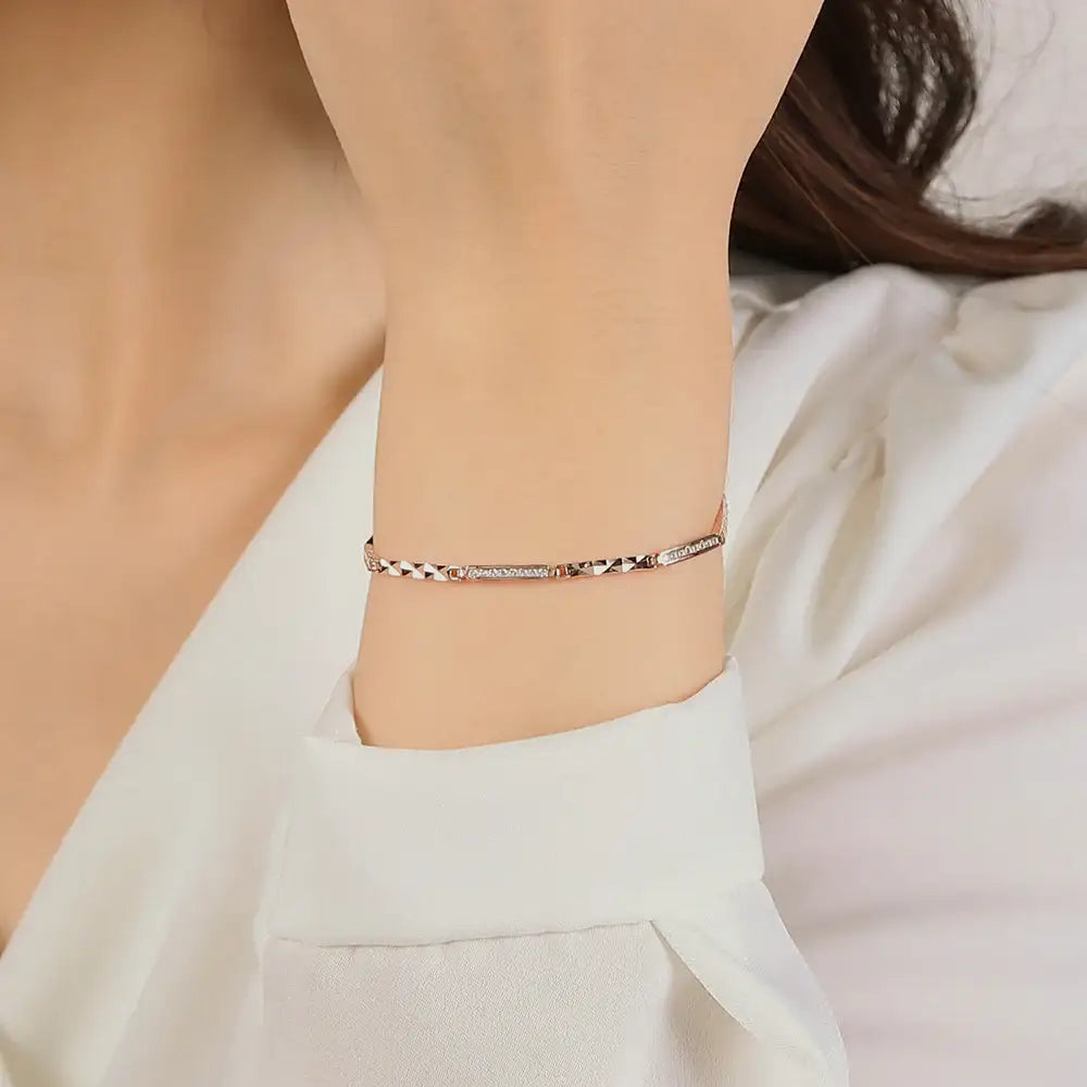 CLUE - Shining Cutting Cue Silver Bracelet - CLUE - Jewelry - Harumio