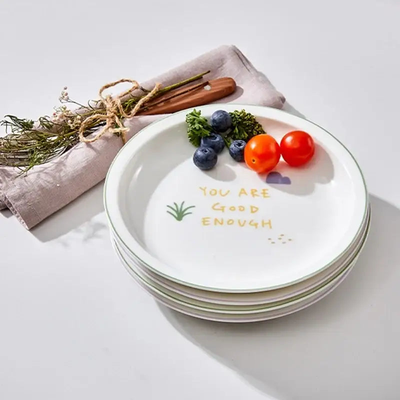 Korean Little Buddy Pom Pom - Plate 4P Set - Modern House - Plates - Harumio
