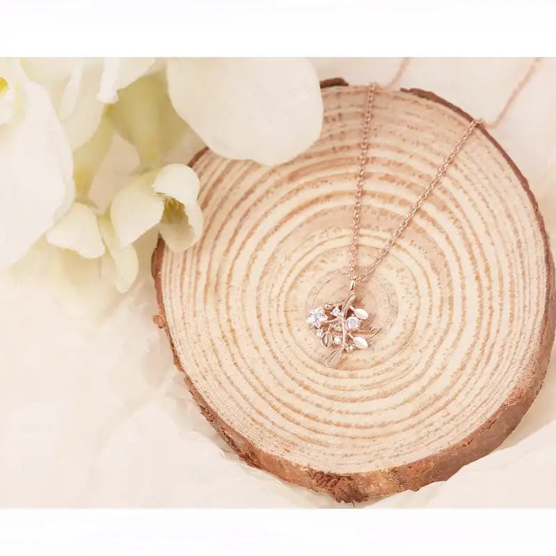 CLUE - Acacia Tree Silver Necklace - CLUE - Jewelry - Harumio