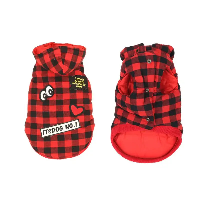 ITSDOG - Pet Reversible Checked Padded Vest - ITSDOG - Pet Clothes - Harumio