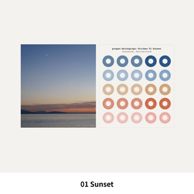 proper belongings - Colorful Doughnut Sticker Set