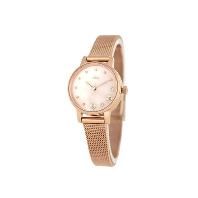 CLUE - Romantic Love Rose Gold Mesh Watch - CLUE - Watches - Harumio