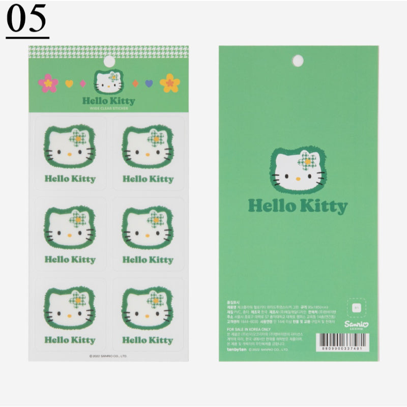 Sanrio x 10x10 - Wide Transparent Sticker