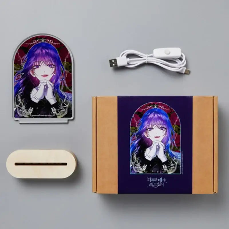 I Want to Be You, Just For A Day - Acrylic Romance Mood Light - WEBTOON FRIENDS - Acrylic frame - Harumio