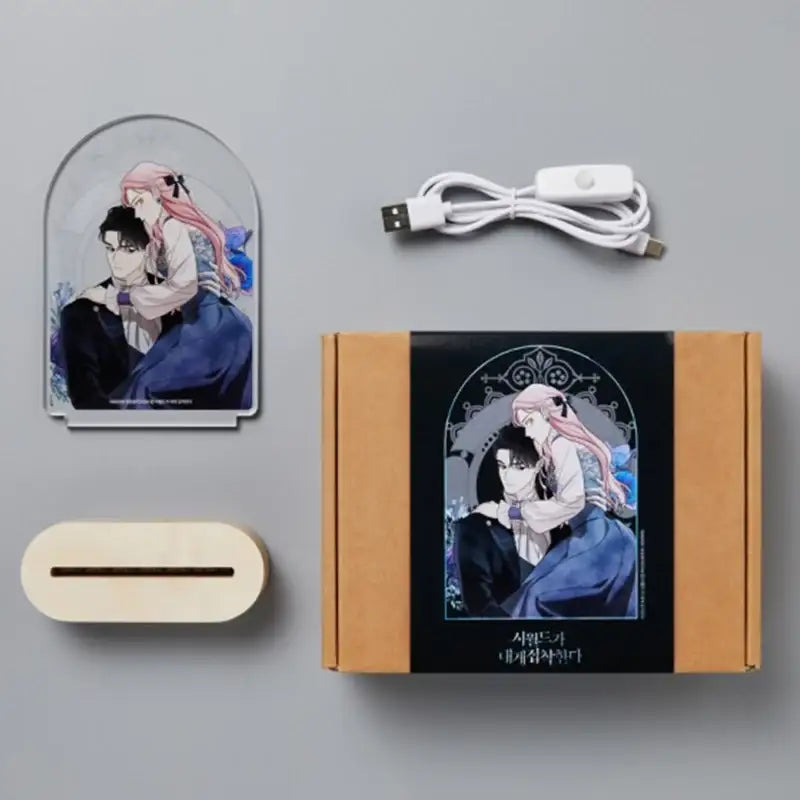 My In-Laws Are Obsessed With Me - Acrylic Romance Mood Light - WEBTOON FRIENDS - Acrylic Mood Light - Harumio