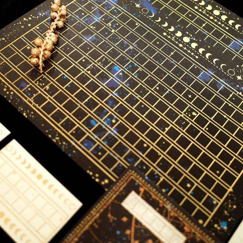 Libet - A5 Gold Leaf Moon Manuscript Set