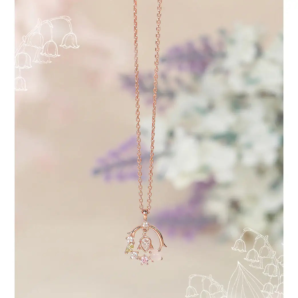CLUE - Lily of the Valley Silver Necklace - CLUE - Jewelry - Harumio
