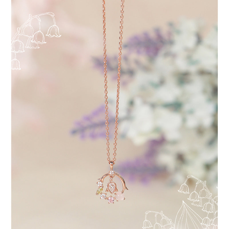 CLUE - Lily of the Valley Silver Necklace