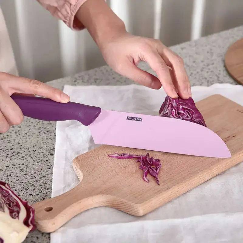 Neoflam Antibacterial Color Knives Set of 5 Harumio