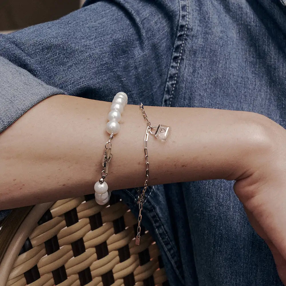 OST - Transparent Alphabet Rock Bracelet - OST - Jewelry - Harumio