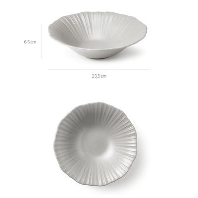KwangJuYo - Seashell Series Lily Gray Tableware Set (12 pcs)