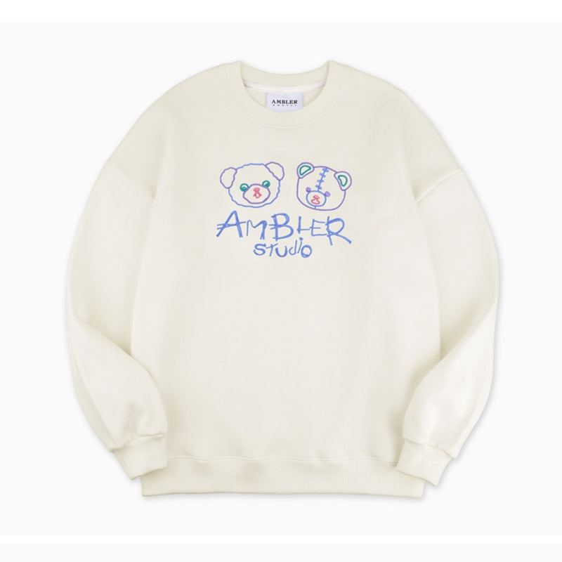 Ambler - Pastel Bears Overfit Hoodie Sweatshirt