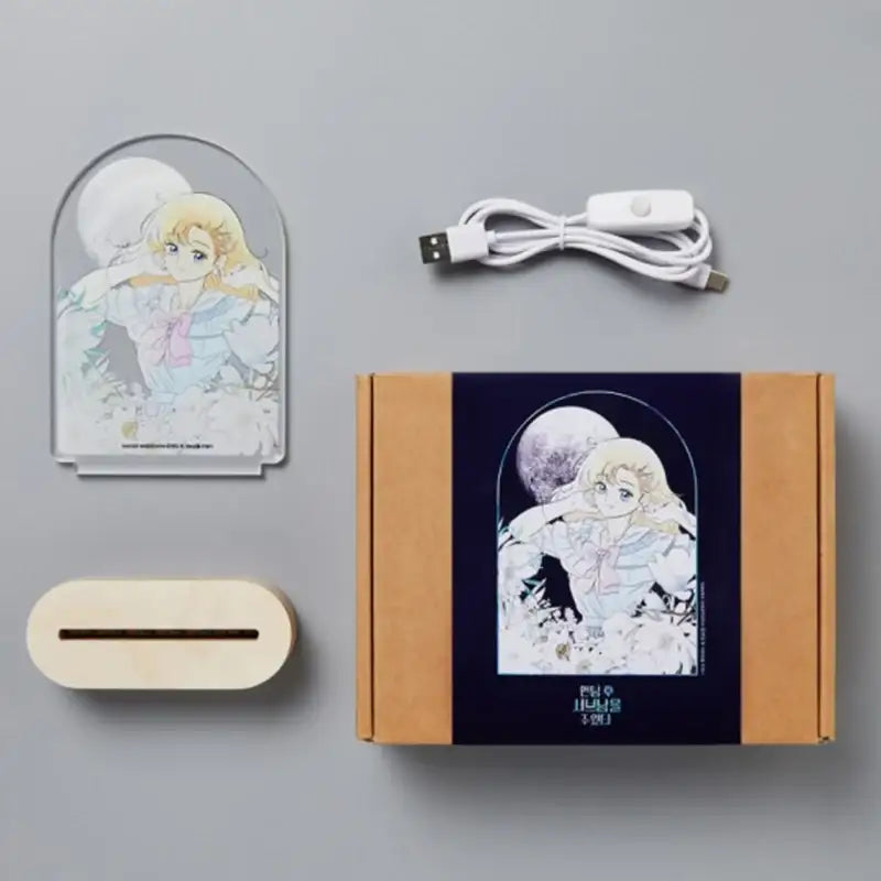 I Picked Up A Second Lead After The Ending - Acrylic Romance Mood Light - WEBTOON FRIENDS - Acrylic Stand - Harumio