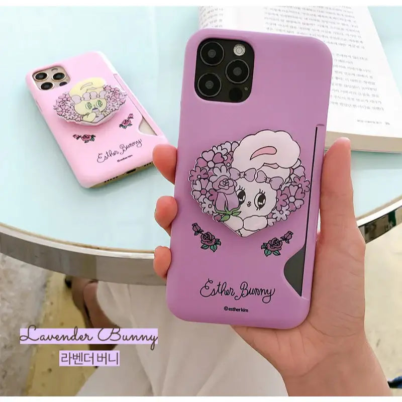 Esther Bunny - Smart Tok Card Phone Case - Flower Series - Esther Bunny - Phone Cases - Harumio
