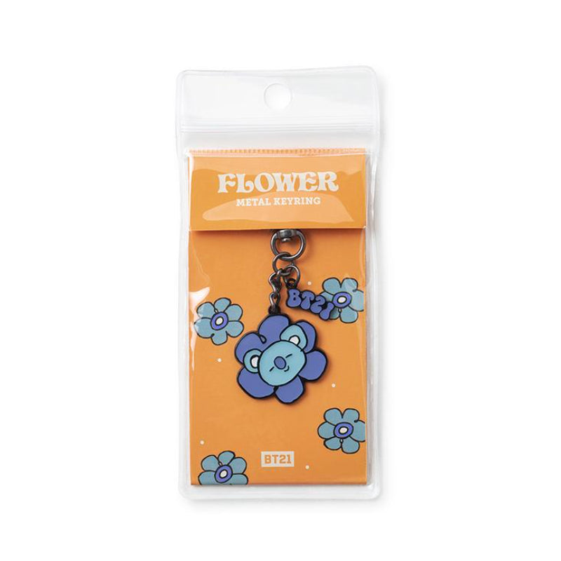 BT21 - Flower Metal Keyring - Koya