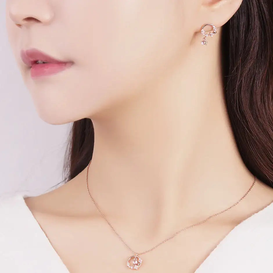 CLUE - Shining Love Silver Necklace - CLUE - Jewelry - Harumio