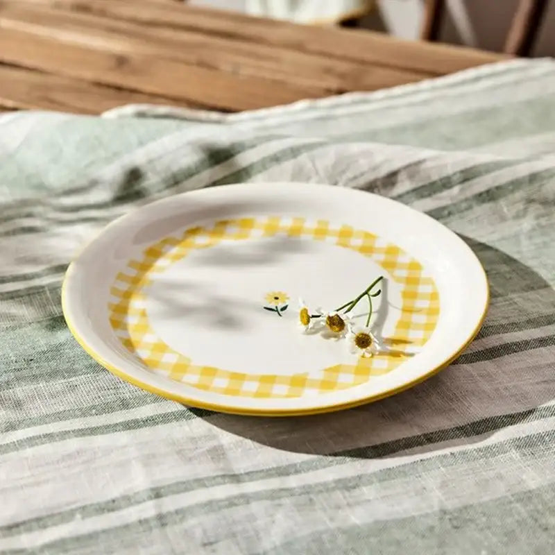 Korean Picnic Day - Round Plate - Modern House - Kitchenware - Harumio